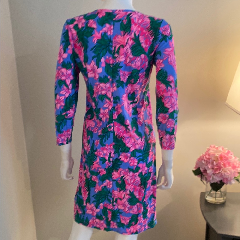 Lilly Pulitzer V-Neck Dress with 3/4 Sleeves - Picture 3 of 3